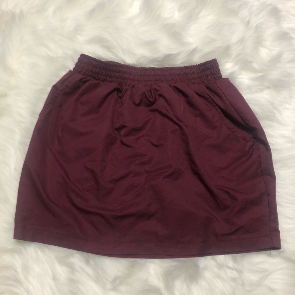 Maroon / burgundy american apparel skirt